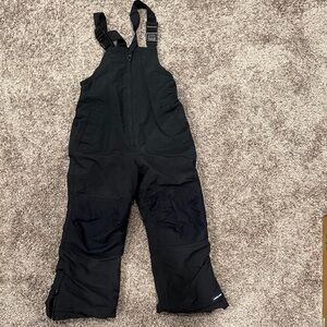 Lands' End Kids Black squal Overalls snowpants